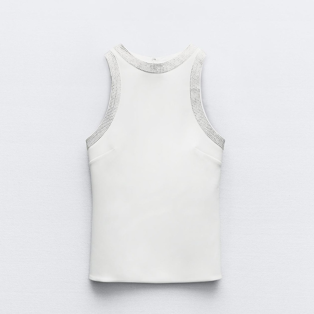 Zara White Tank Top